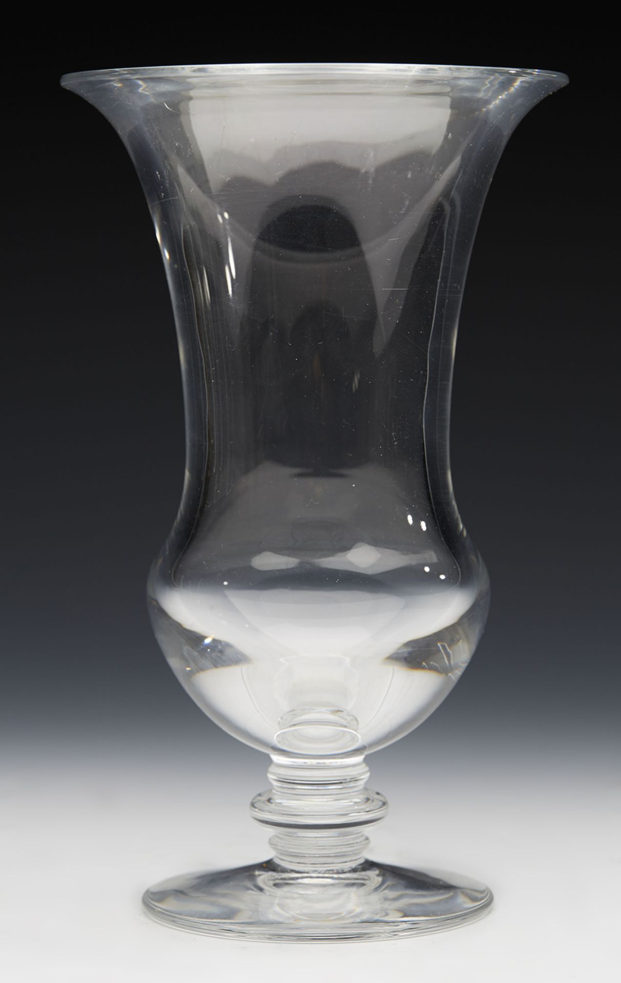 Vintage Baccarat Campana Shape Glass Vase Early 20Th C.