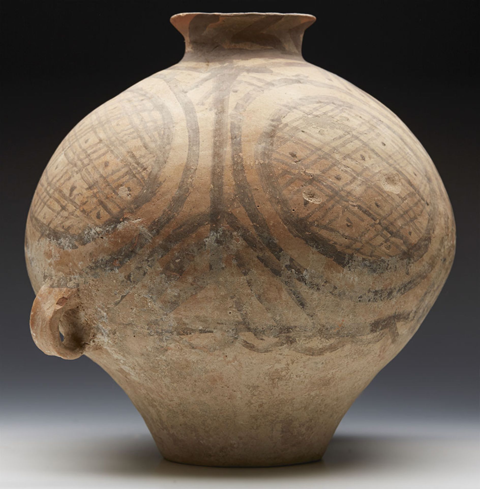 Neolithic Chinese Terracotta Twin Handled Jar 3Rd Millennium Bc - Image 2 of 11