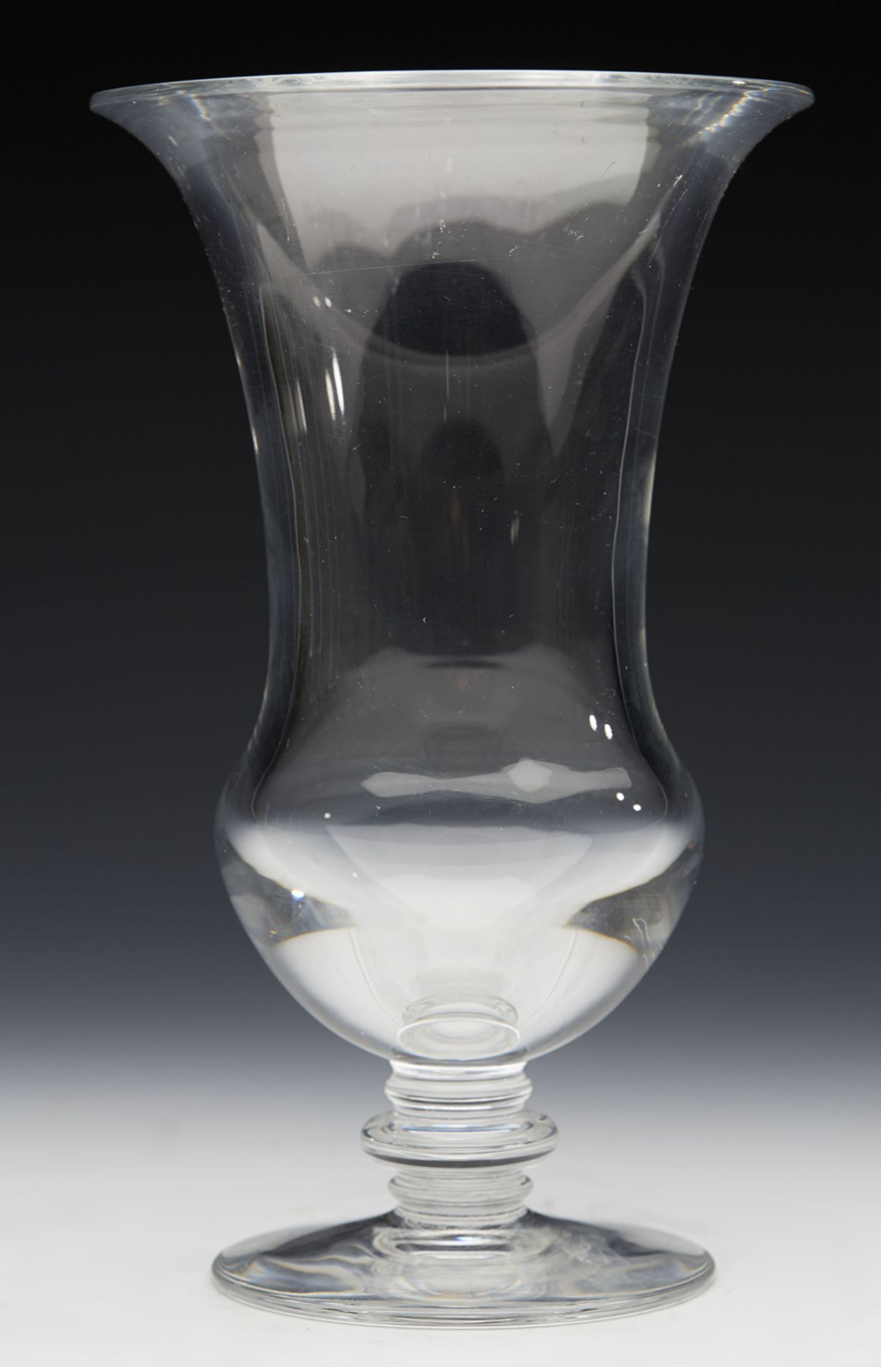 Vintage Baccarat Campana Shape Glass Vase Early 20Th C. - Image 3 of 6