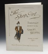 Antique Gaiety Theatre The Shop Girl Souvenir Folder Dated 1895