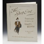 Antique Gaiety Theatre The Shop Girl Souvenir Folder Dated 1895