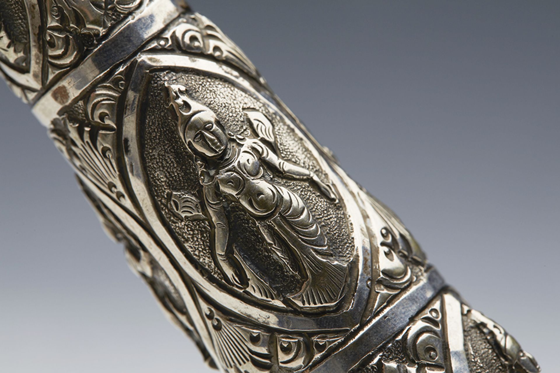 Antique Indian Silver Figural Parasol Handle C.1890 - Image 7 of 10