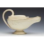 Antique Creamware Aladdin Lamp Shaped Sauce Boat C.1800