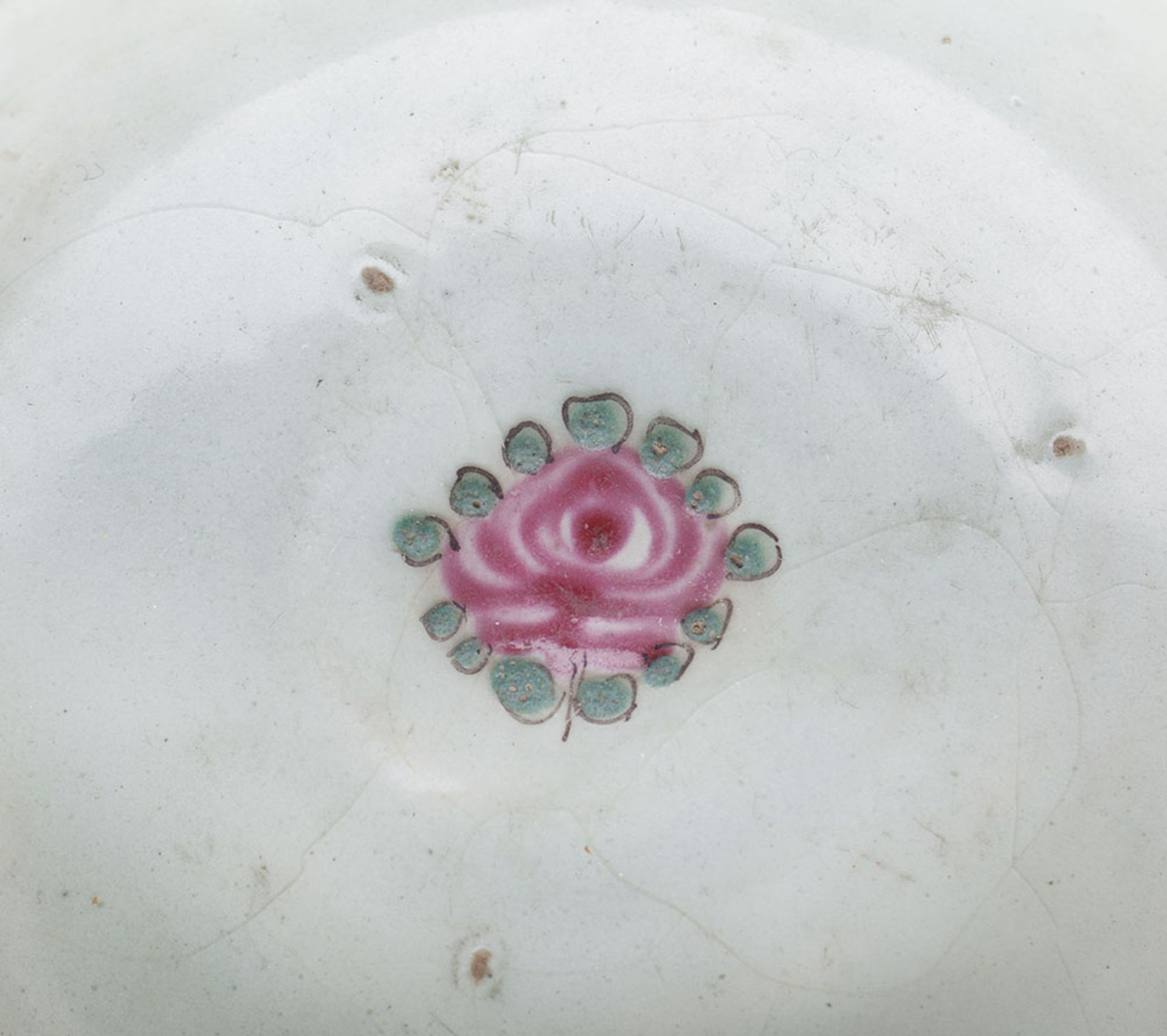 Antique Middle Eastern Bowl With Floral Garlands 17/18Th C. - Image 7 of 9