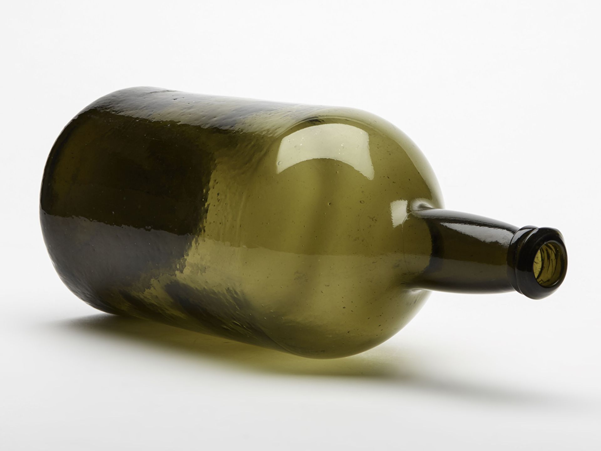 Fine Large Antique Green Glass Wine Bottle C.1800 - Image 6 of 7
