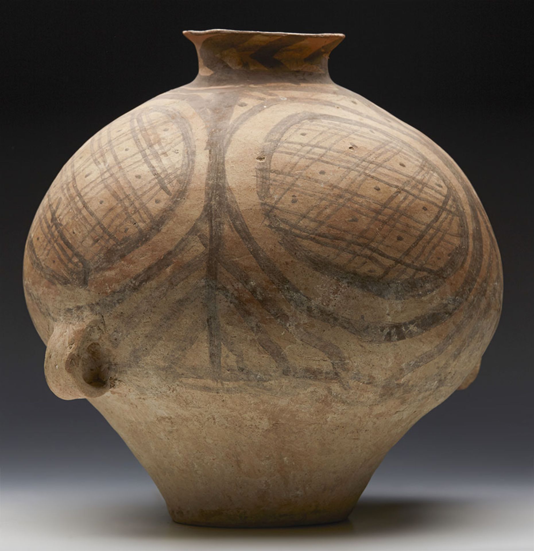 Neolithic Chinese Terracotta Twin Handled Jar 3Rd Millennium Bc - Image 7 of 11