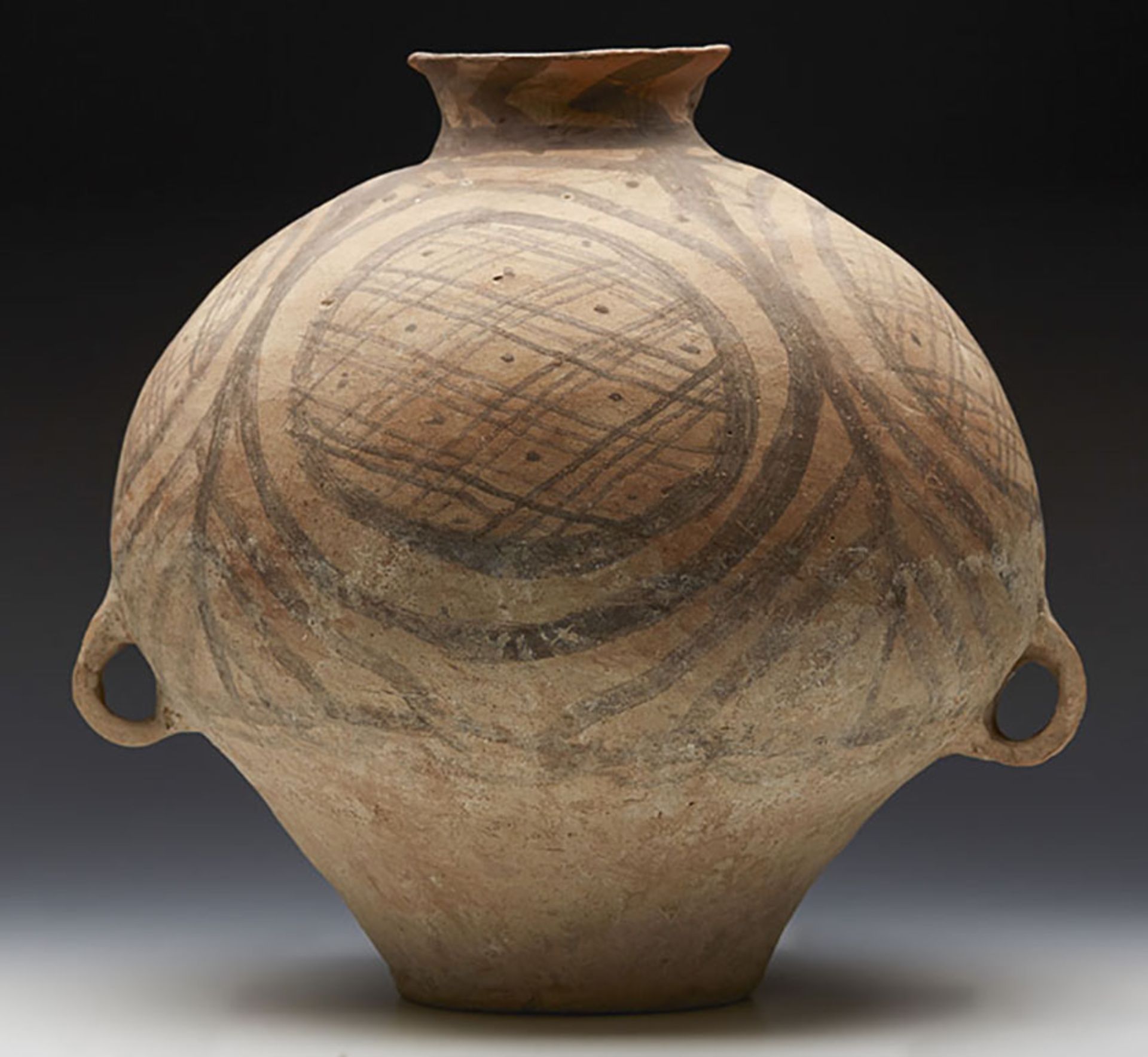 Neolithic Chinese Terracotta Twin Handled Jar 3Rd Millennium Bc - Image 10 of 11