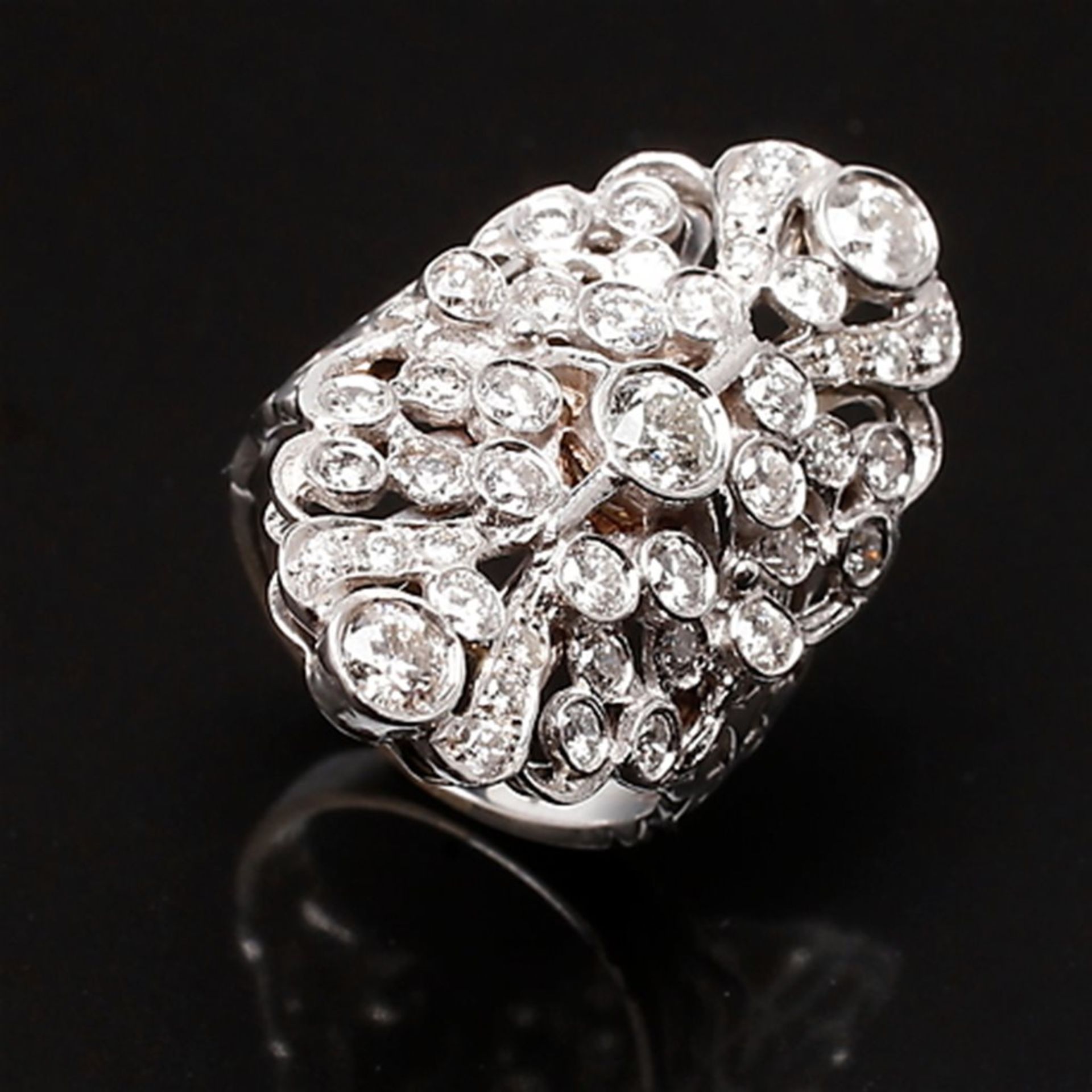 Ring with 42 diamonds