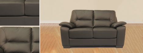 Brand new and boxed Stamford Black Leather 2 Seater Sofa
