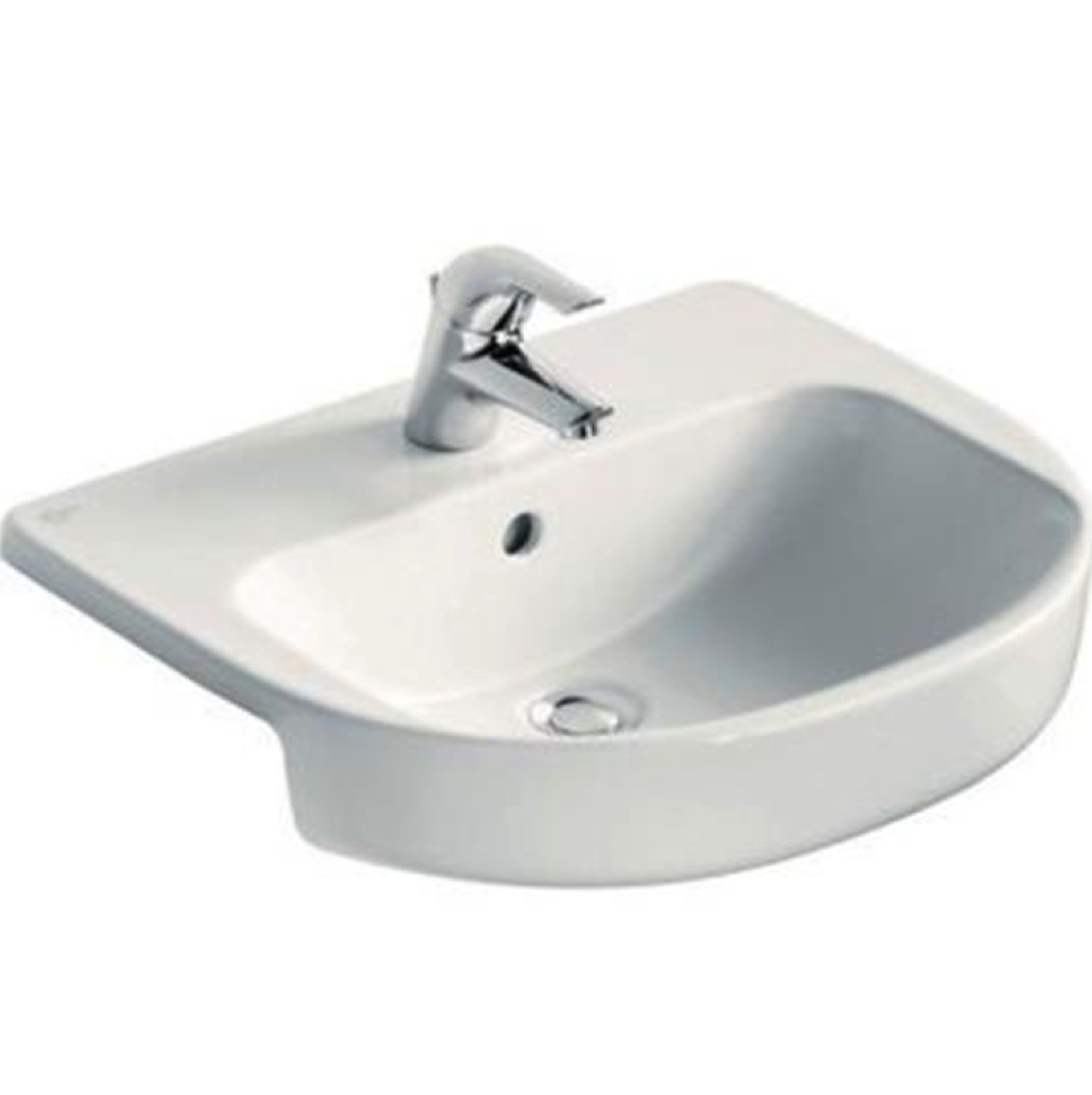 Pallet - 309 - 12 x Accent 55cm semi-recessed 1TH basin SKU - 243512 RRP £1559.88