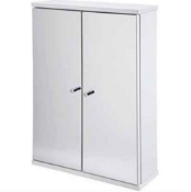 Pallet - 311 - 12 x Buxton Double Mirror Cabinet White SKU - 907022 RRP £1068