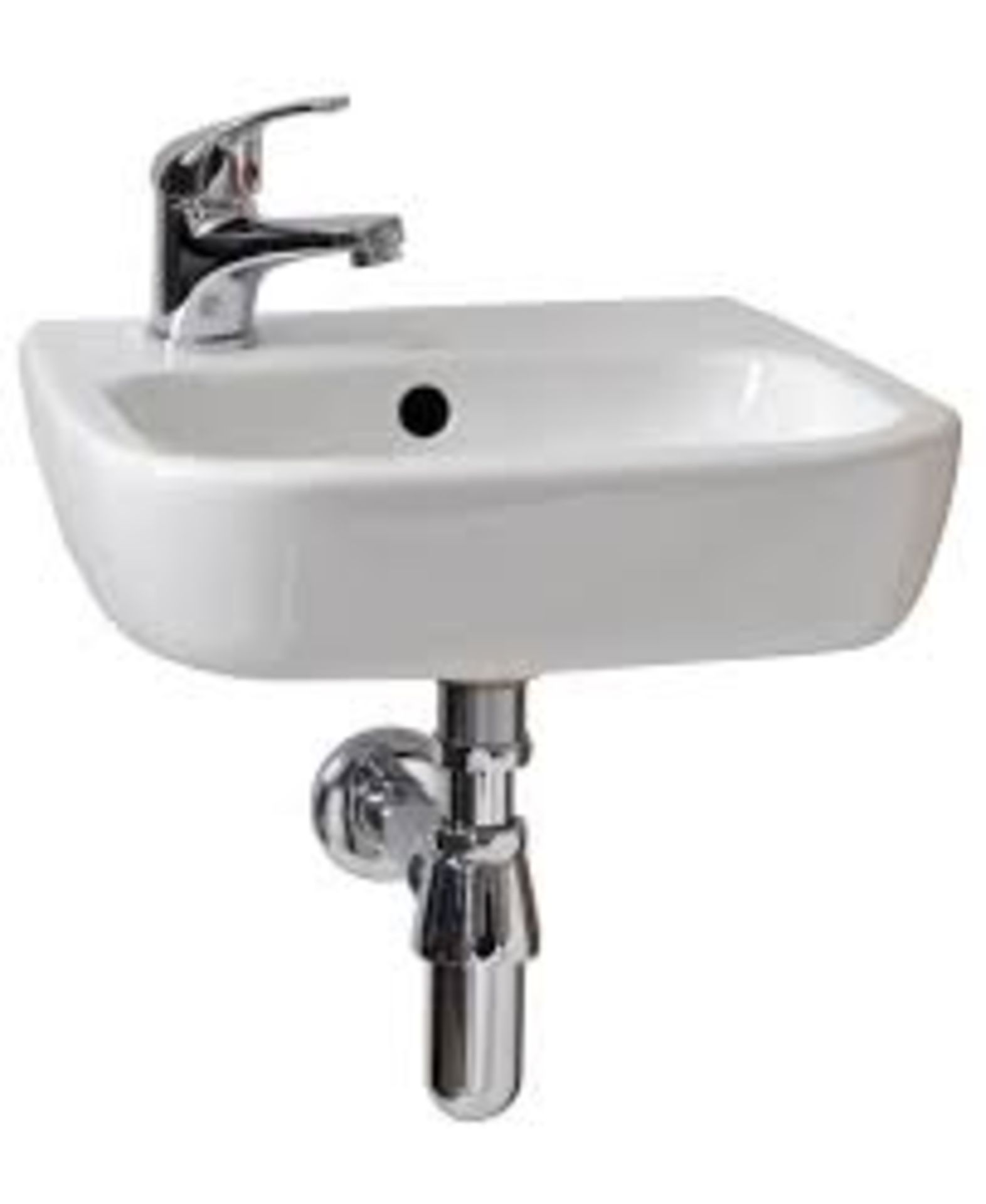 Pallet - 442 - 13 x Facile 40cm Left hand basin - SKU - 470156 RRP £389.87