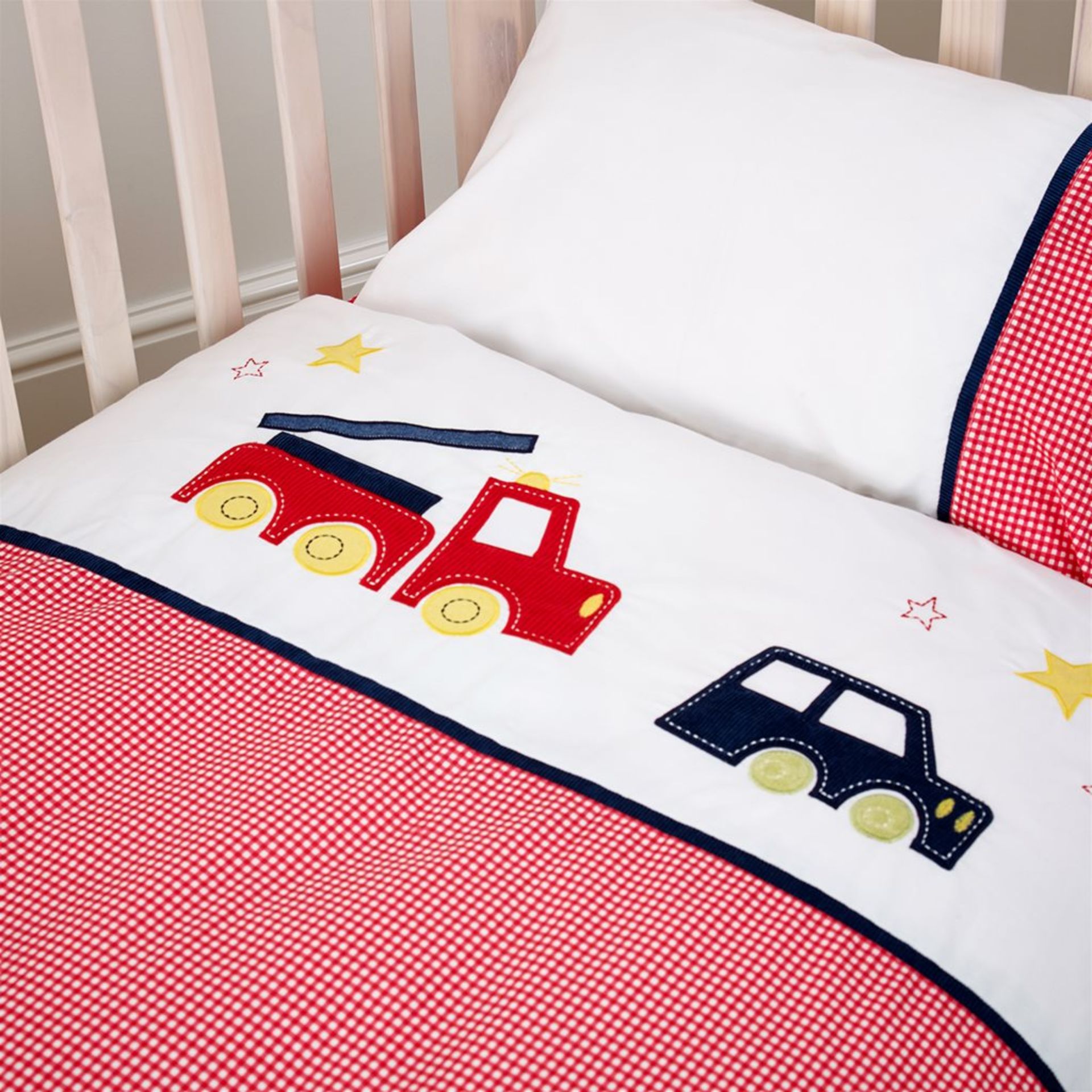 50 sets Fetch the Engine Boy's Cotbed Bedding Set (5 piece) - Bild 3 aus 4