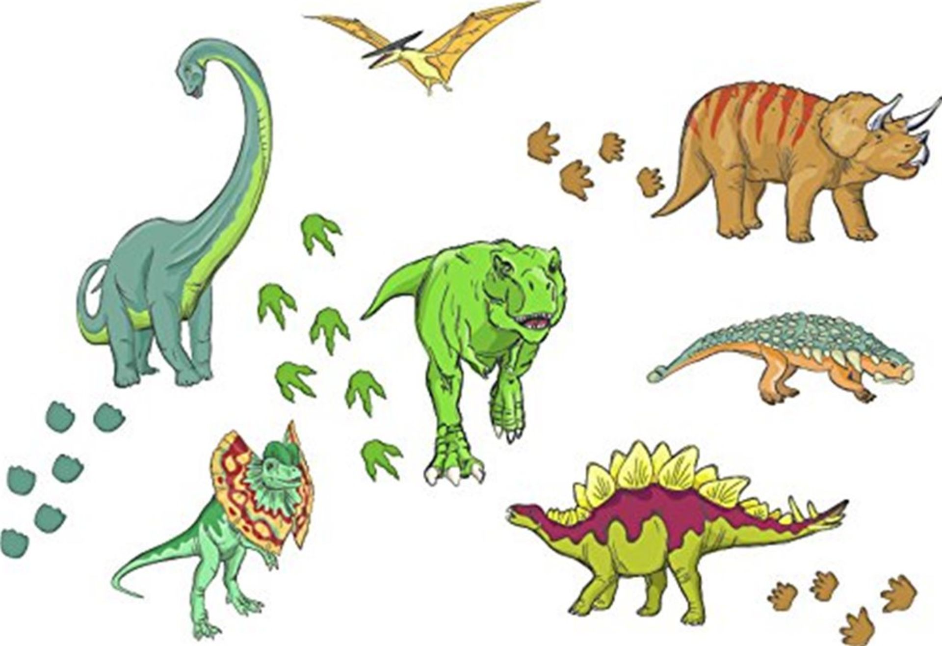 50 sets FunToSee Dinosaur Bedroom and Nursery Wall Stickers - Image 2 of 2