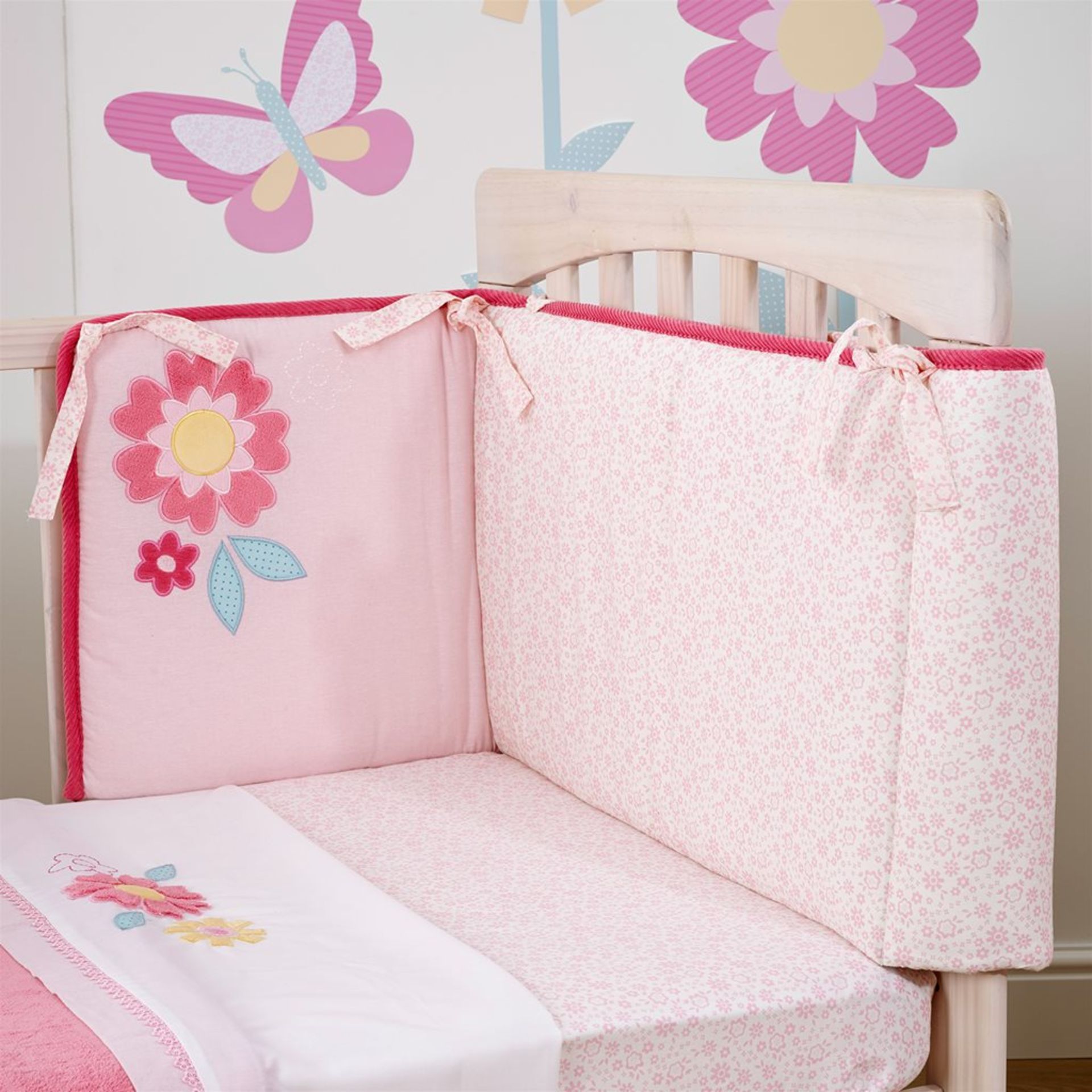 50 sets Beyond the Meadow Girl's Cotbed Bedding Set (5 piece) - Image 2 of 4