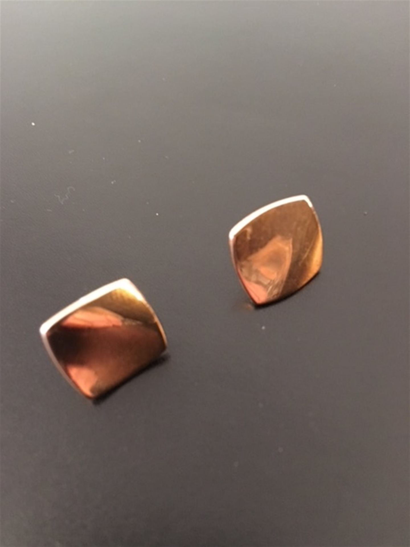 18ct Rose Gold earrings - Image 2 of 2