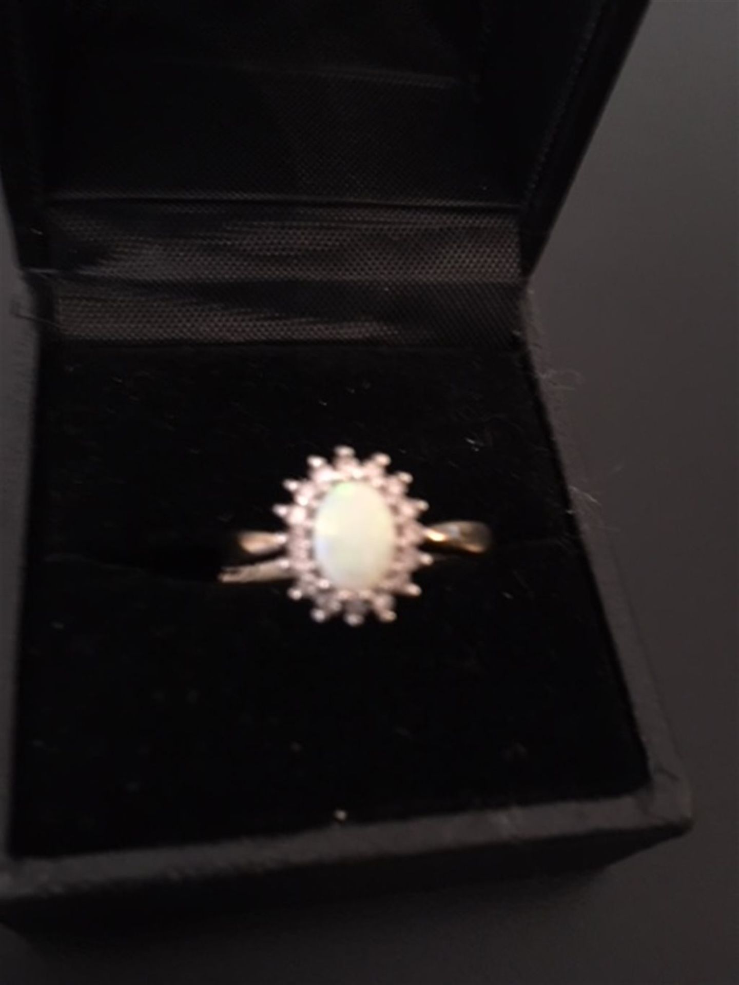 Opal & Diamond ring