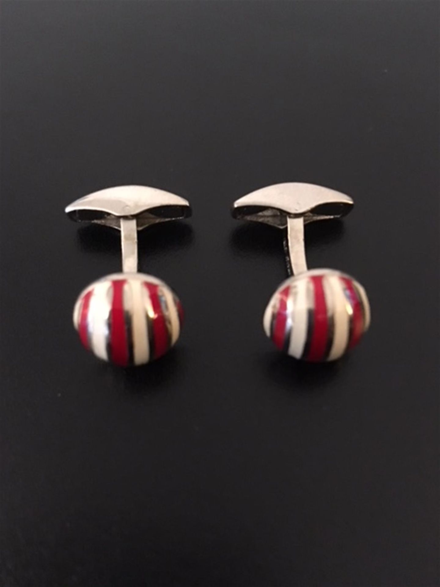 Silver cufflinks