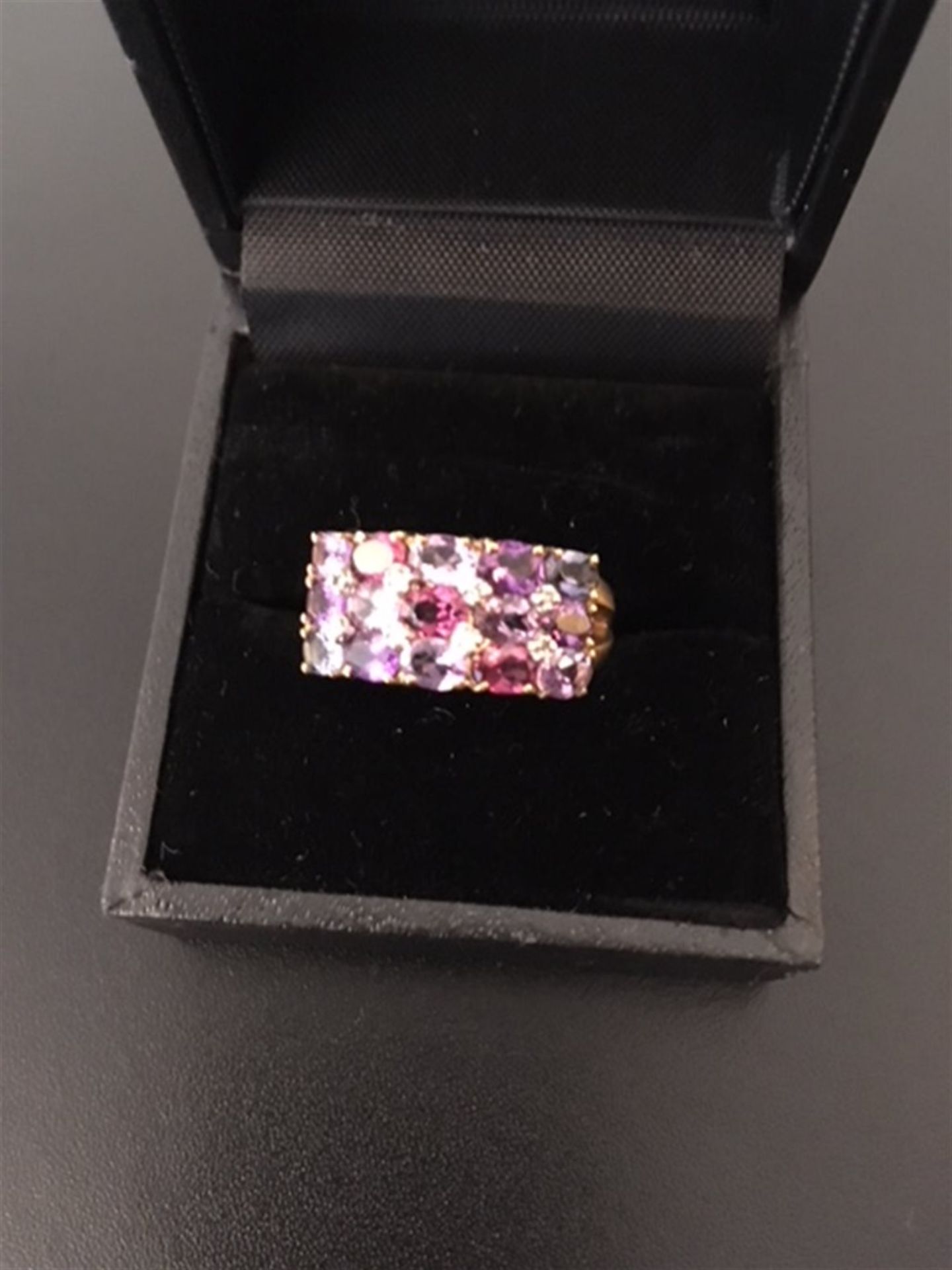 Diamond & precious stones cluster ring - Image 2 of 2