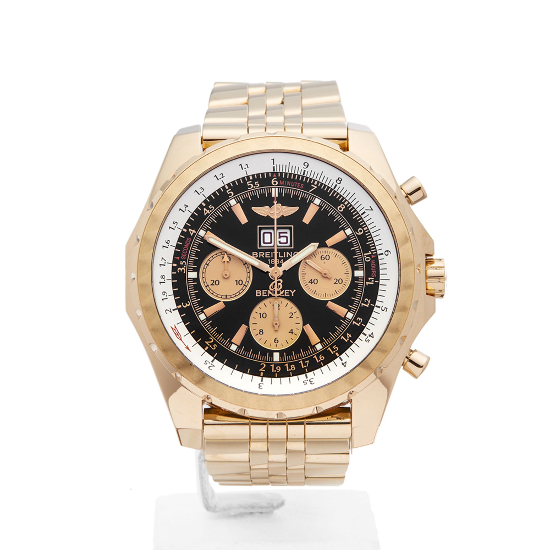 Breitling Bentley Chronograph 48mm 18k Yellow Gold - H44363 - Image 2 of 9