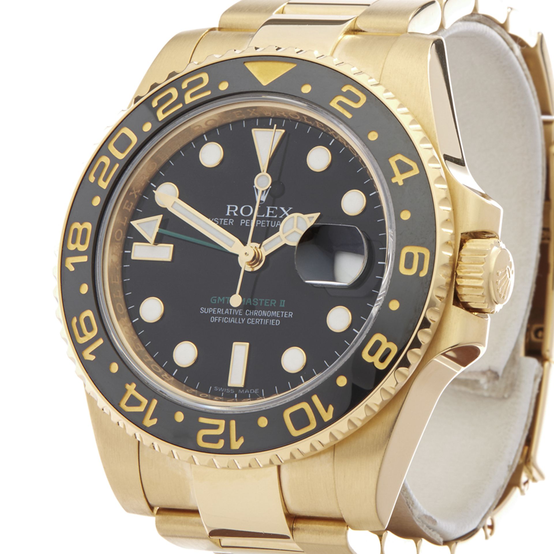 Rolex GMT-Master II 40mm 18k Yellow Gold - 116718