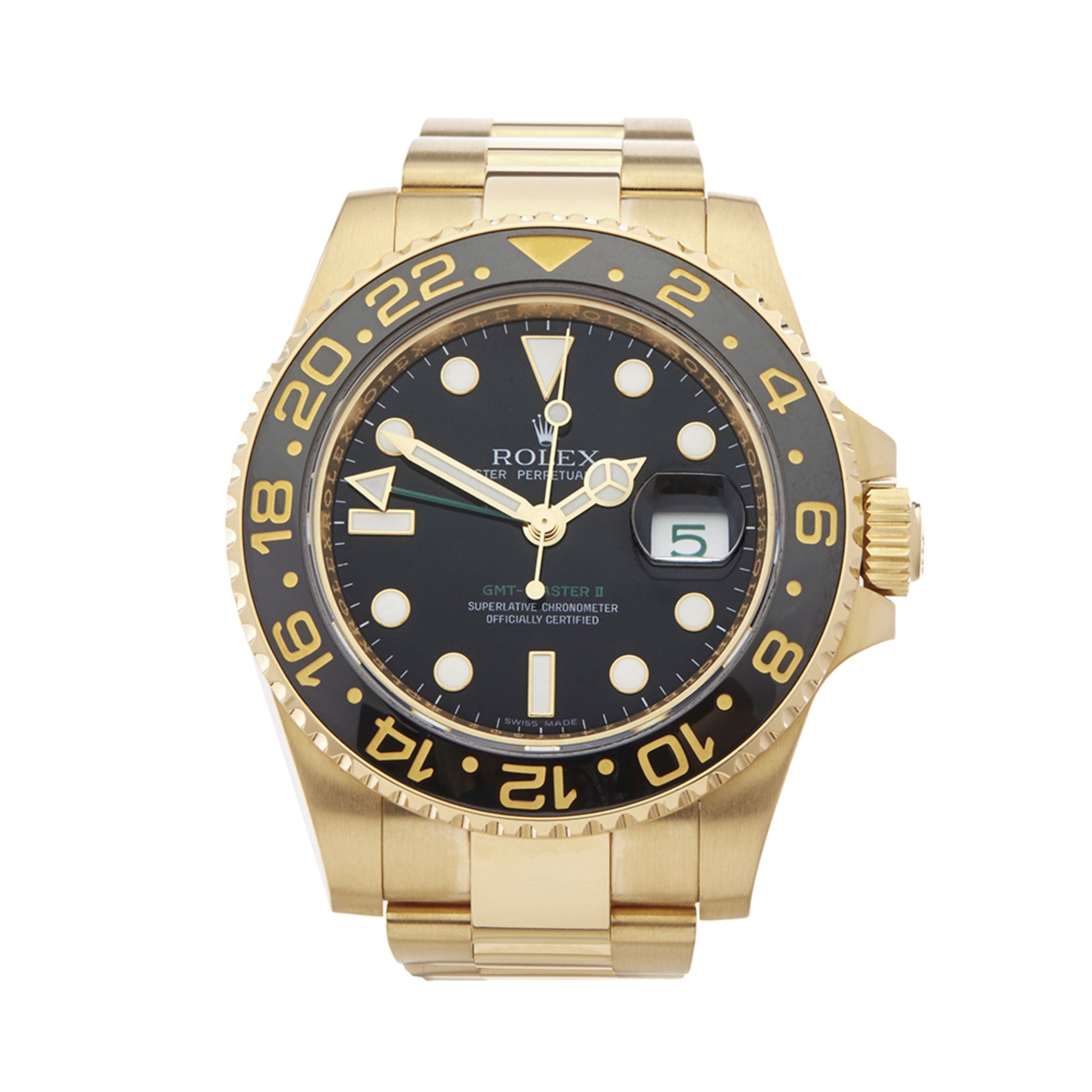 Rolex GMT-Master II 40mm 18k Yellow Gold - 116718 - Bild 2 aus 7