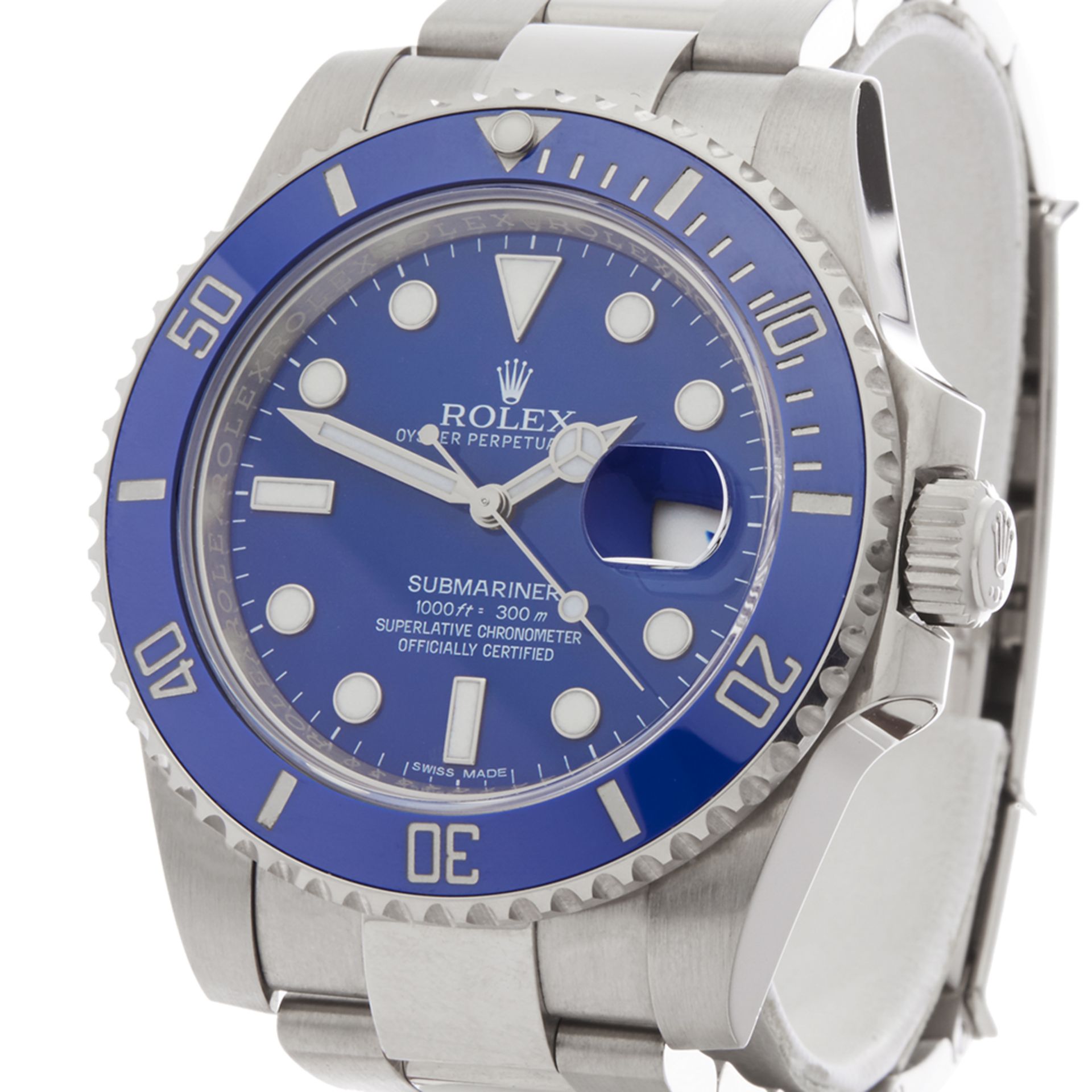 Rolex Submariner 40mm 18k White Gold 116619LB