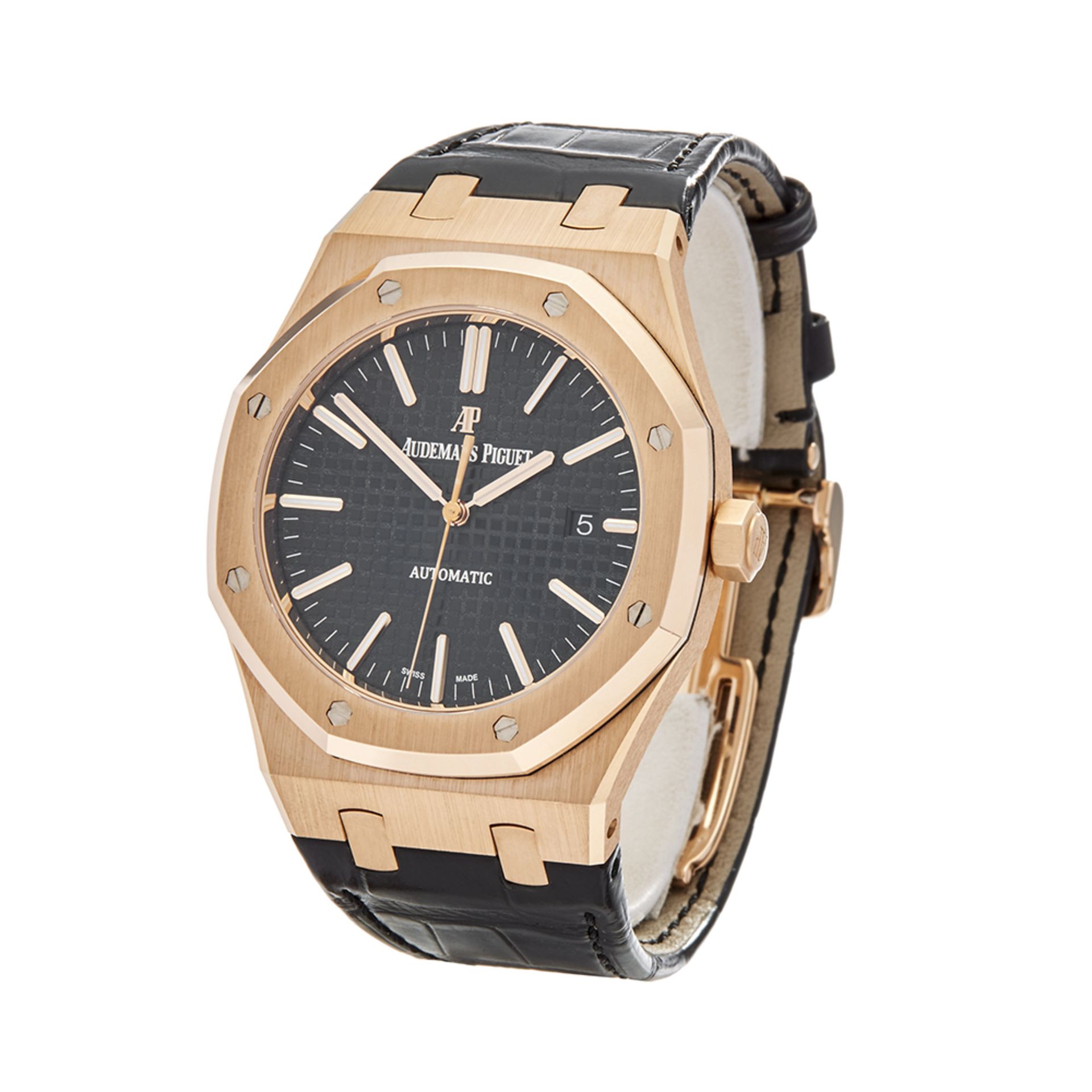 Audemars Piguet Royal Oak 41mm 18k Rose Gold - 15400OR.OO.D002CR.01 - Image 3 of 8