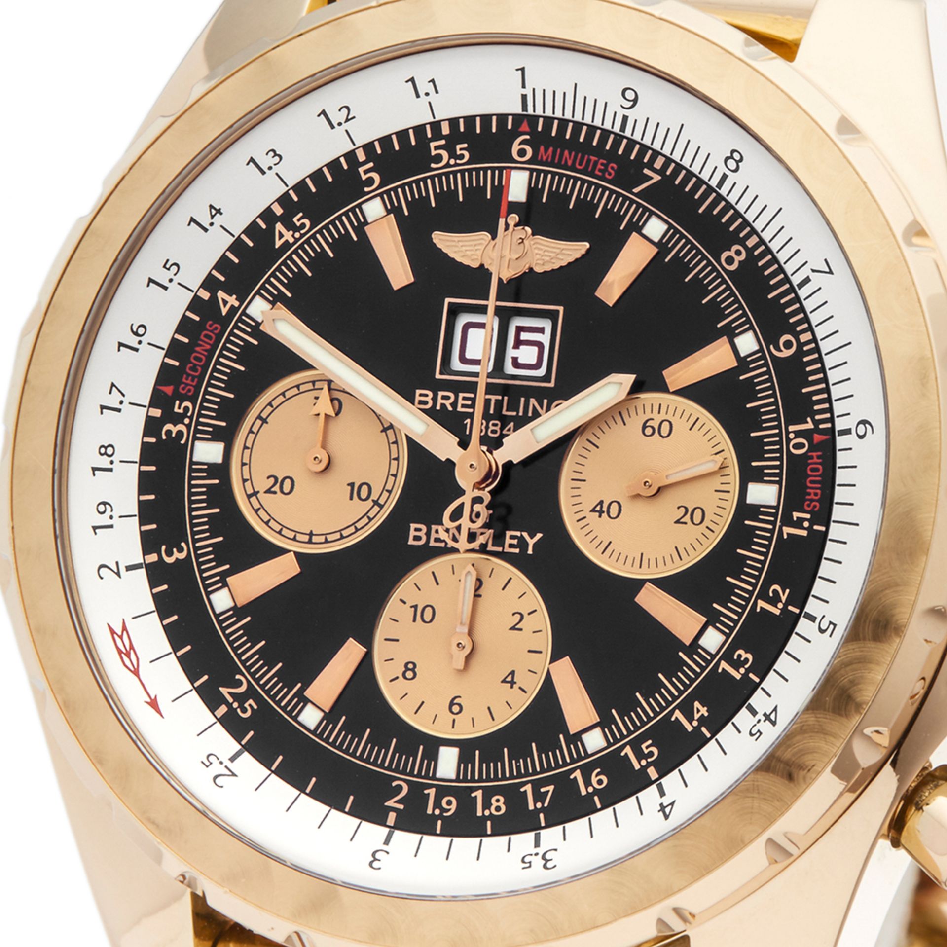 Breitling Bentley Chronograph 48mm 18k Yellow Gold - H44363