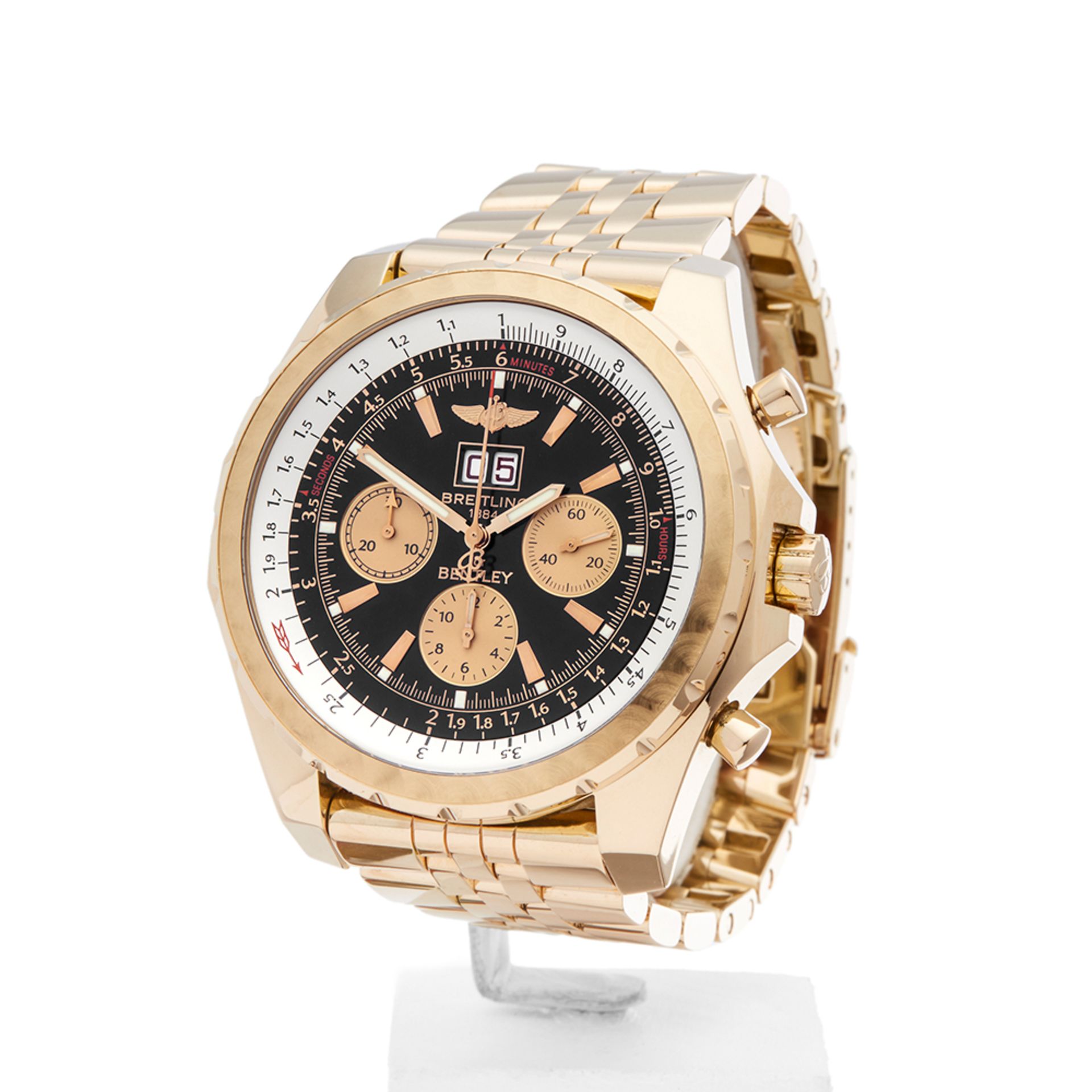 Breitling Bentley Chronograph 48mm 18k Yellow Gold - H44363 - Image 3 of 9