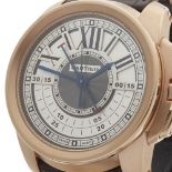 Cartier Calibre Central Chronograph 44mm 18k Rose Gold - 3242 or W7100004