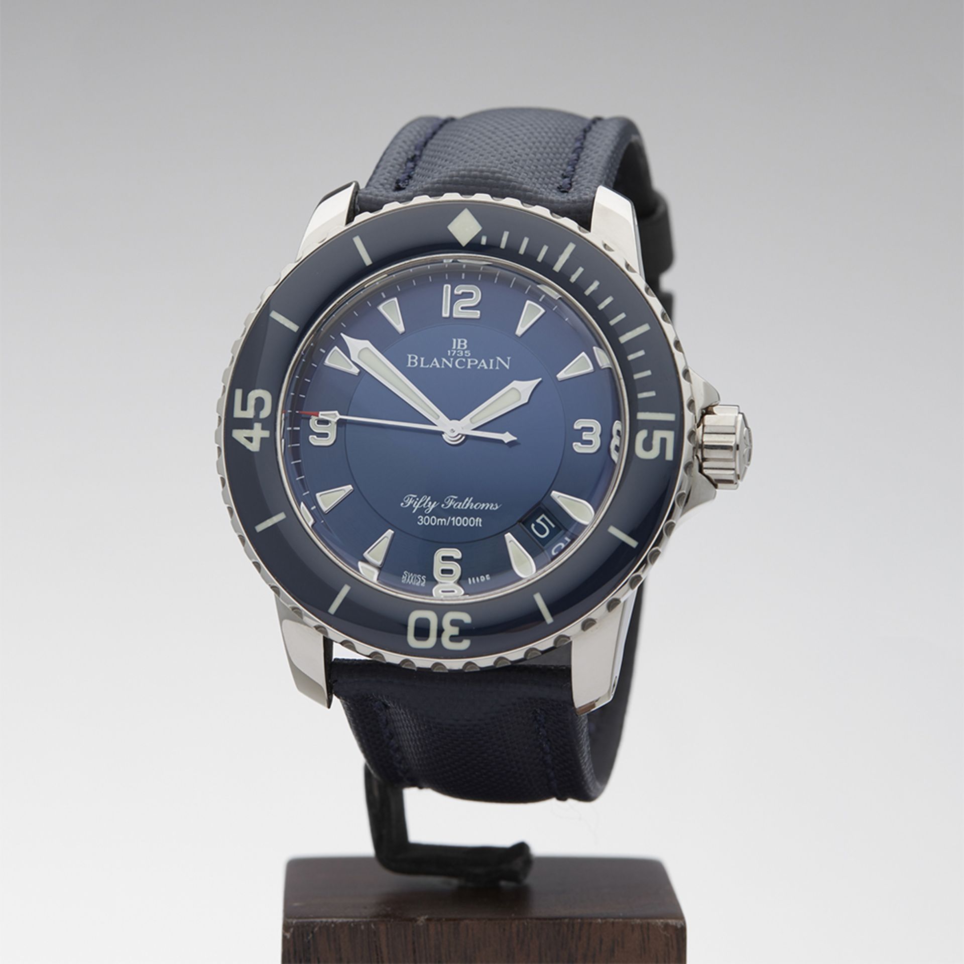 Blancpain Fifty Fathoms 45mm 18k White Gold - 5015-1540 52 - Image 3 of 9
