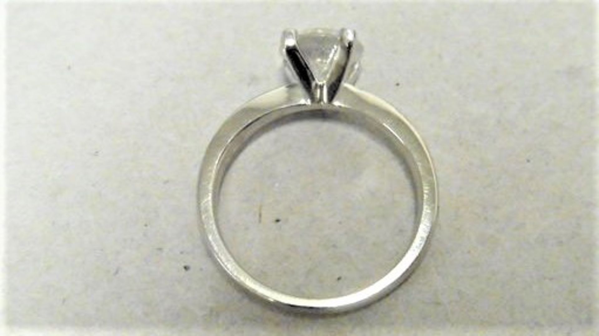 1.72ct diamond solitaire ring set in 18ct white gold. I colour and I2 clarity. 4 claw setting. - Image 2 of 3