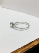 Platinum 0.50ct diamond solitaire ring,0.50ct vs grade h colour (enhanced) ,platinum mount 2.8gms ,