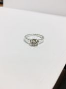 1.06ct diamond solitaire ring with a brilliant cut diamond. H colour and I1 clarity. Set in 18ct
