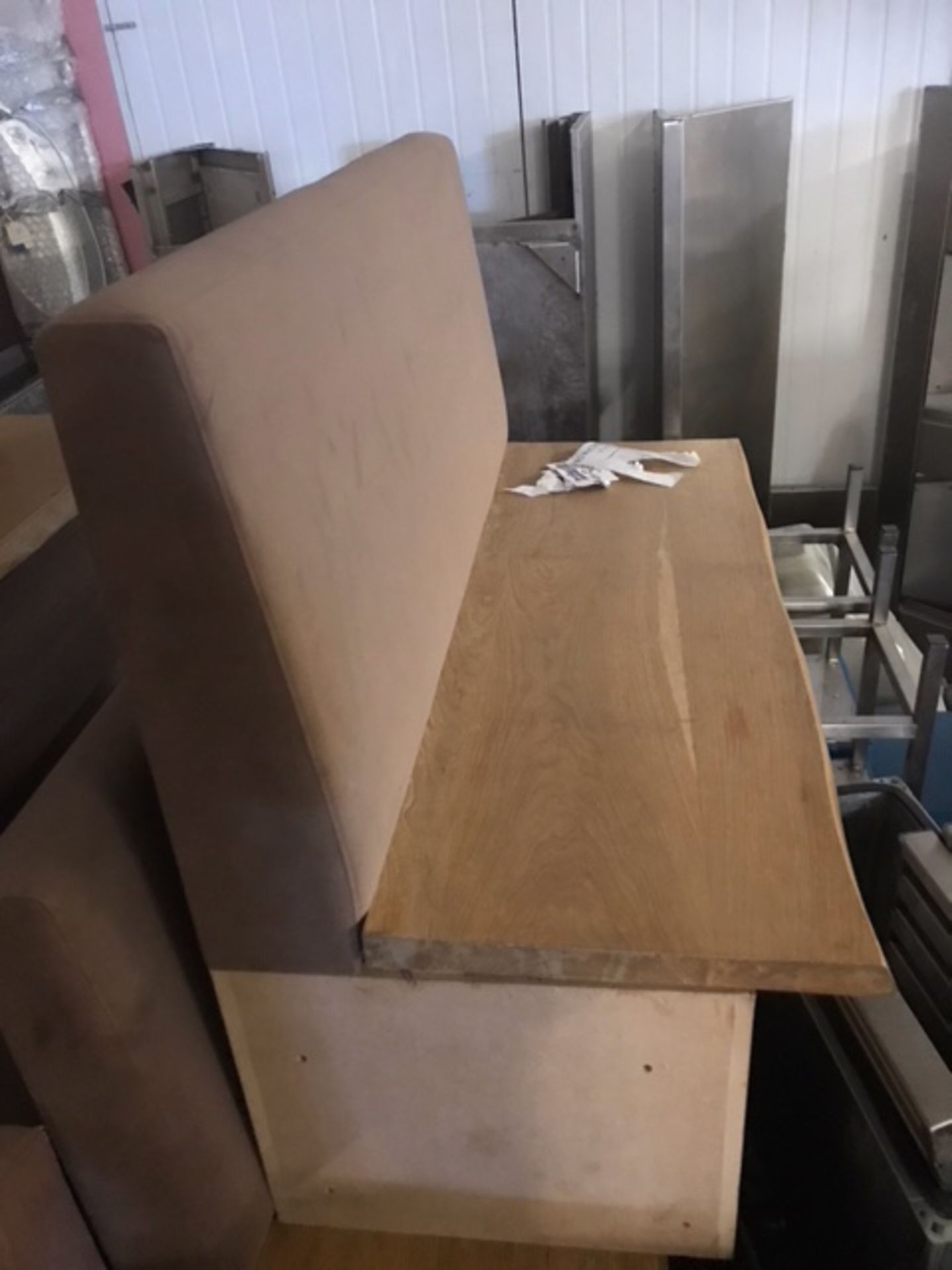 Hard wood seats with Foris Leather backs – job lot - Image 2 of 4