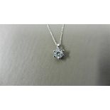 0.30ct diamond solitaire style pendant. Brilliant cut diamond, I colour and si3 clarity. Set in a