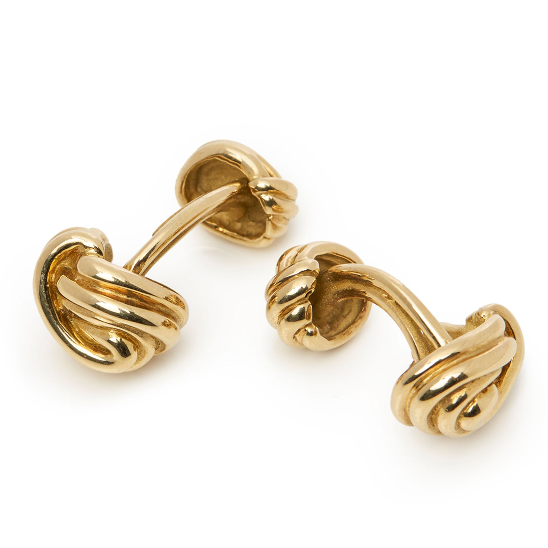 Tiffany & Co. 18k Yellow Gold Knot Cufflinks - Image 2 of 7