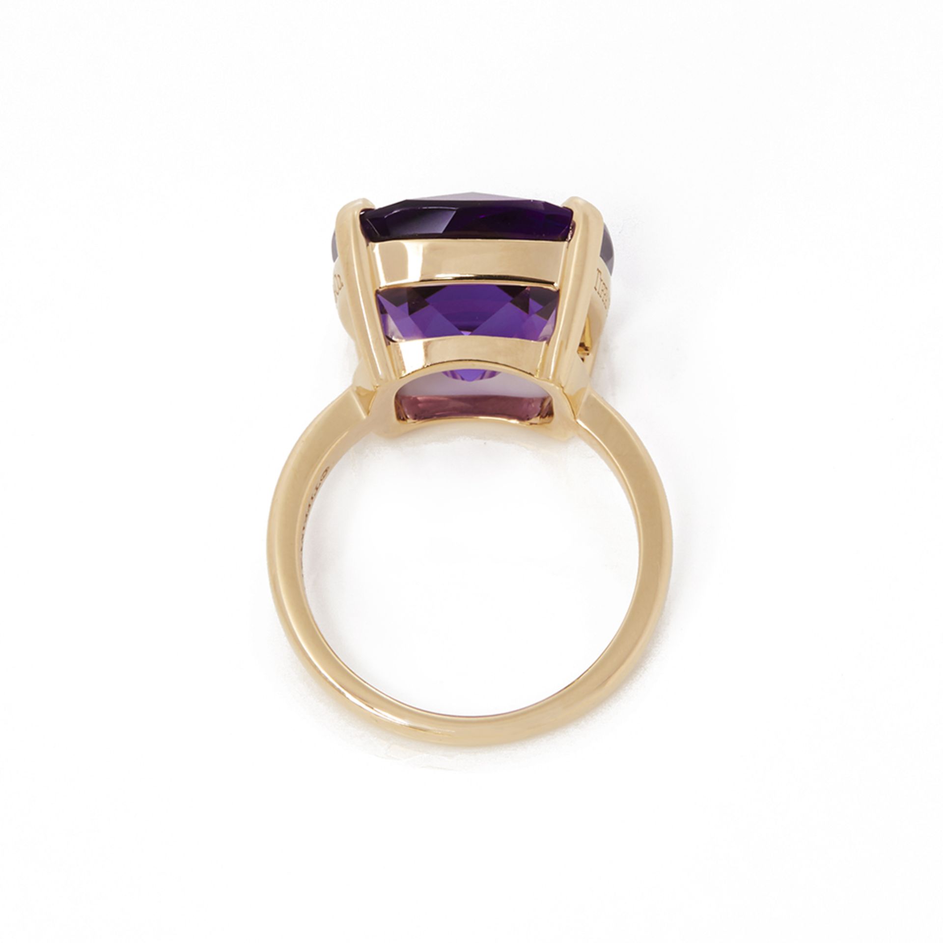 Tiffany & Co. 18k Yellow Gold Amethyst Sparkler Ring - Image 5 of 7