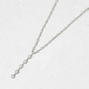 Tiffany & Co. Platinum 2.00ct Diamond Jazz T-Drop Necklace