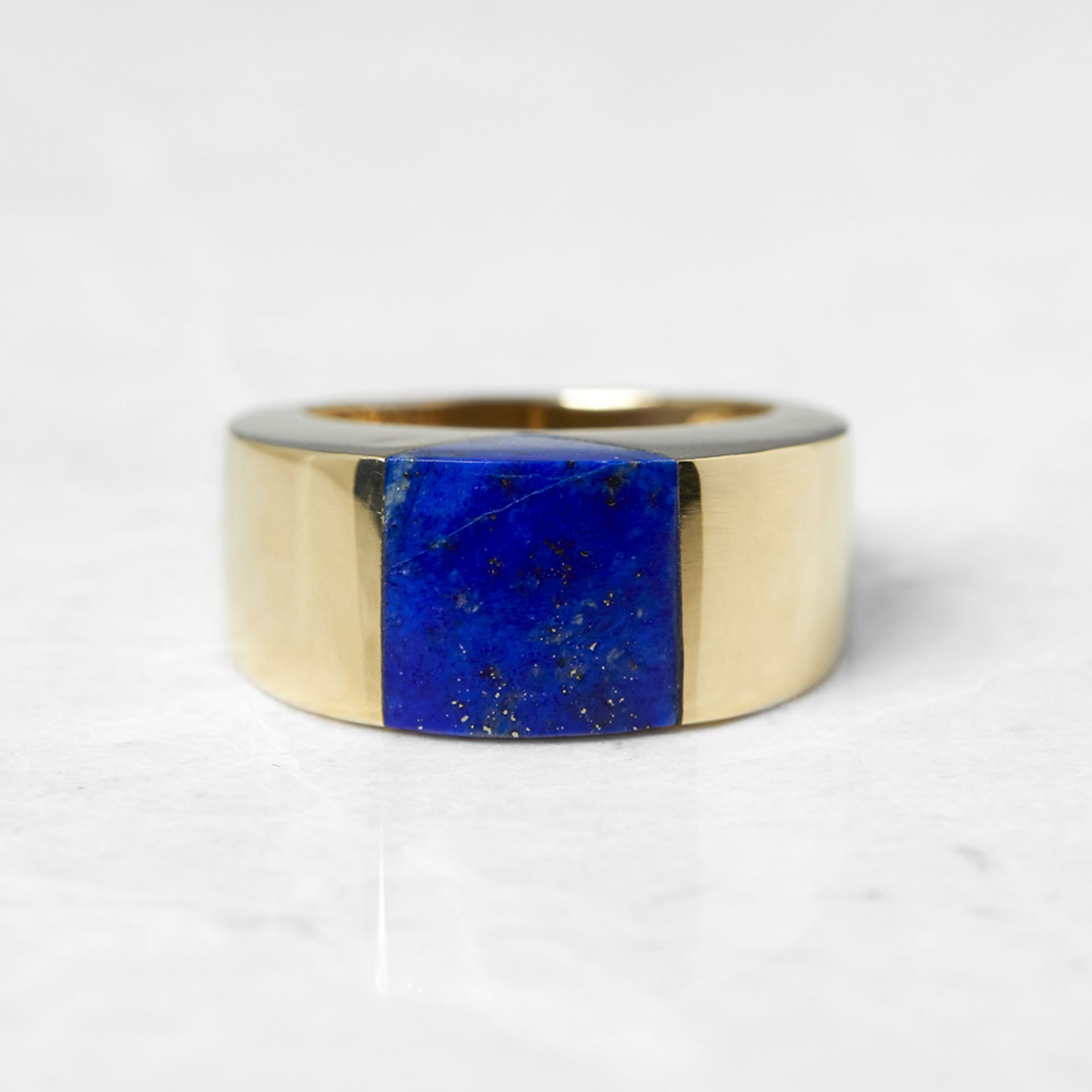 Tiffany & Co. 18k Yellow Gold Lapis Lazuli Ring - Bild 2 aus 6