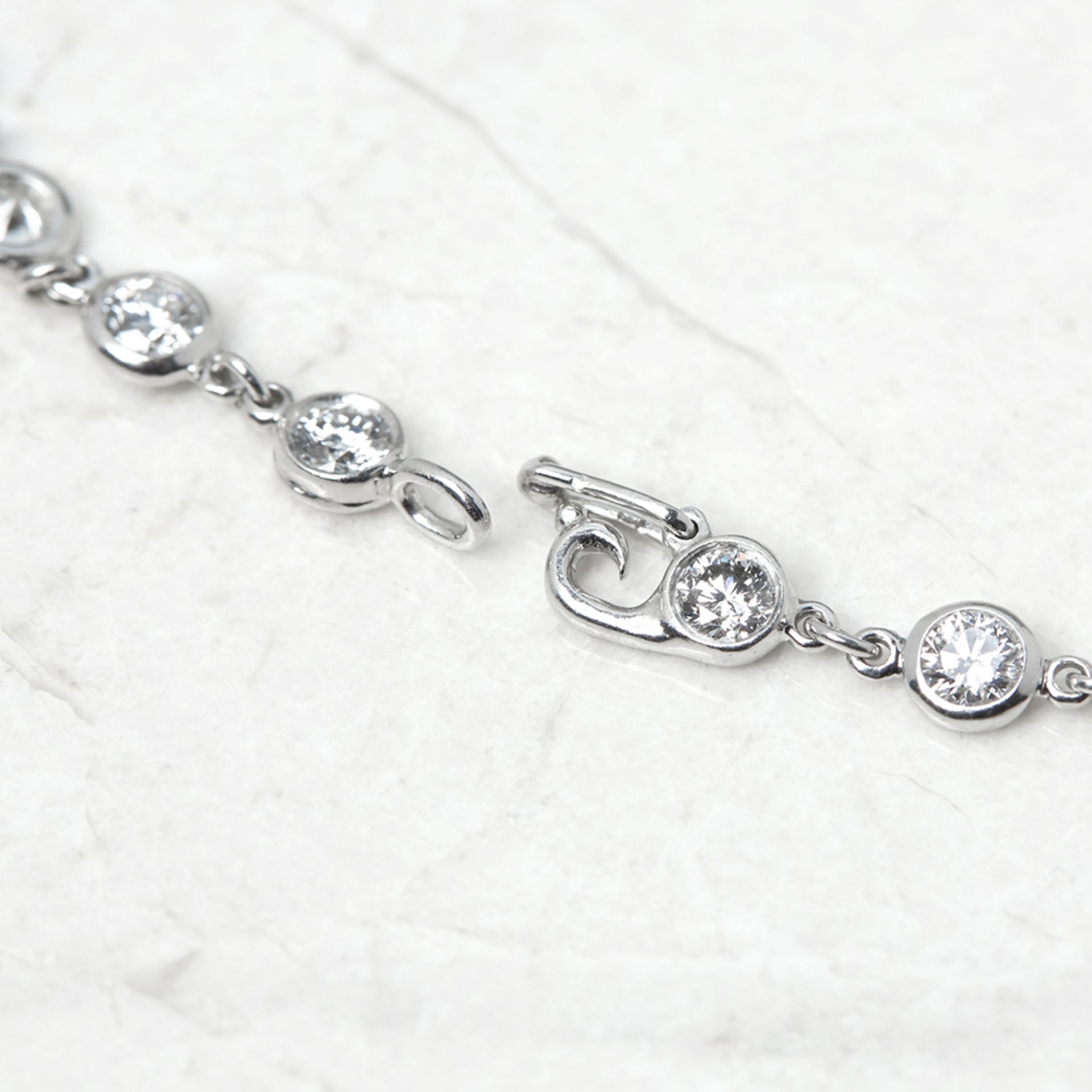 Tiffany & Co. Platinum 2.30ct Diamonds By The Yard Bracelet - Bild 5 aus 7