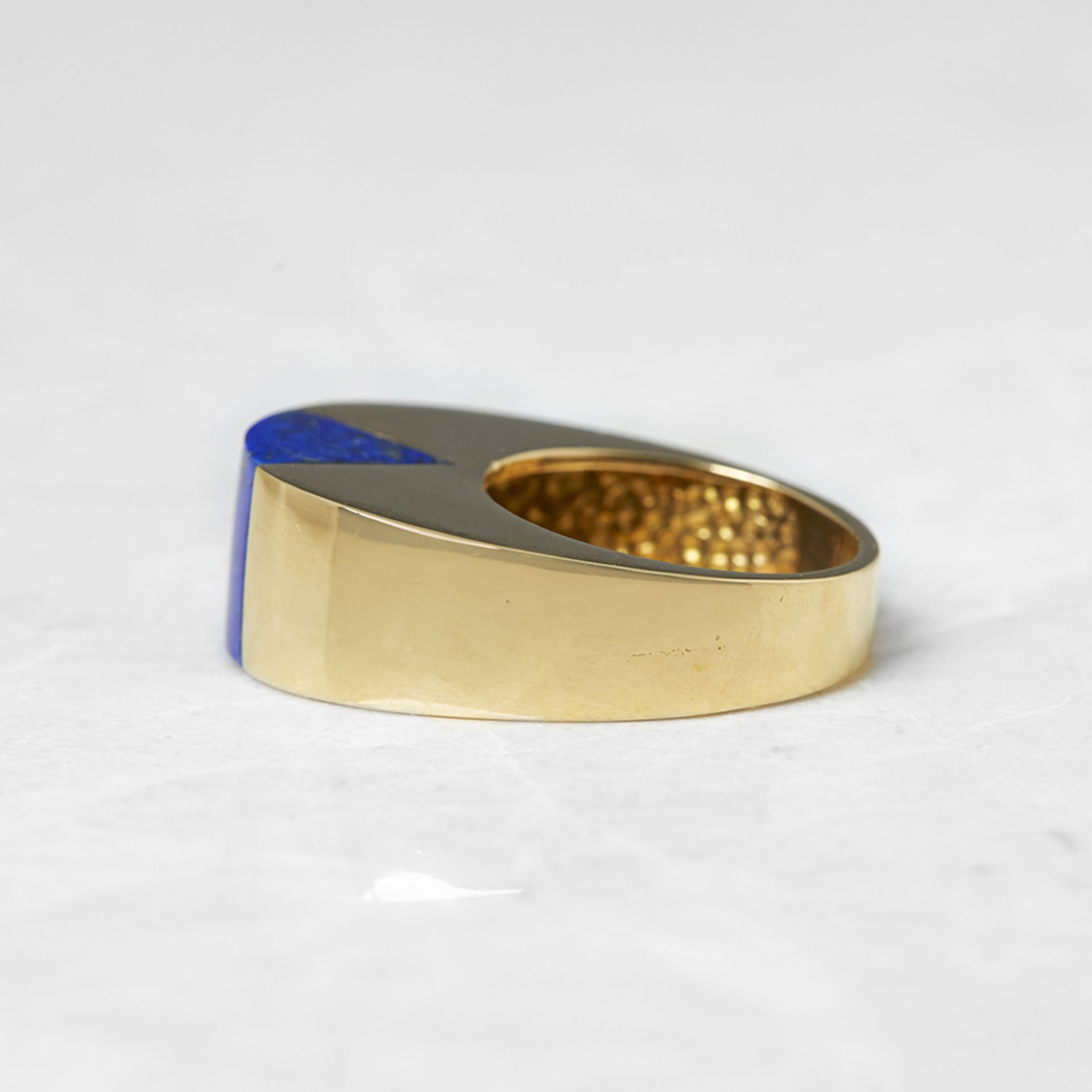 Tiffany & Co. 18k Yellow Gold Lapis Lazuli Ring - Bild 3 aus 6