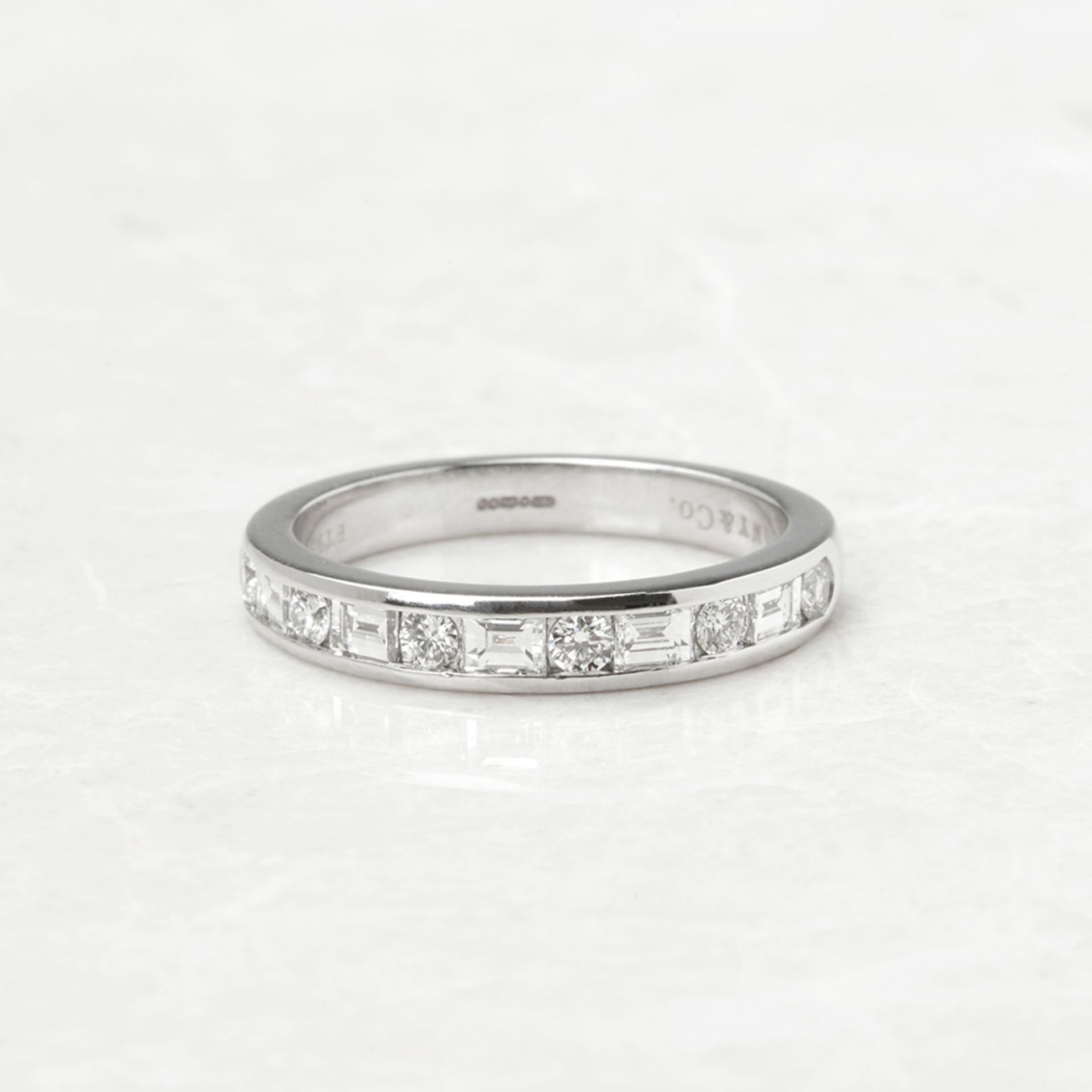 Tiffany & Co. Platinum 0.60ct Diamond Half Eternity Ring - Image 2 of 8