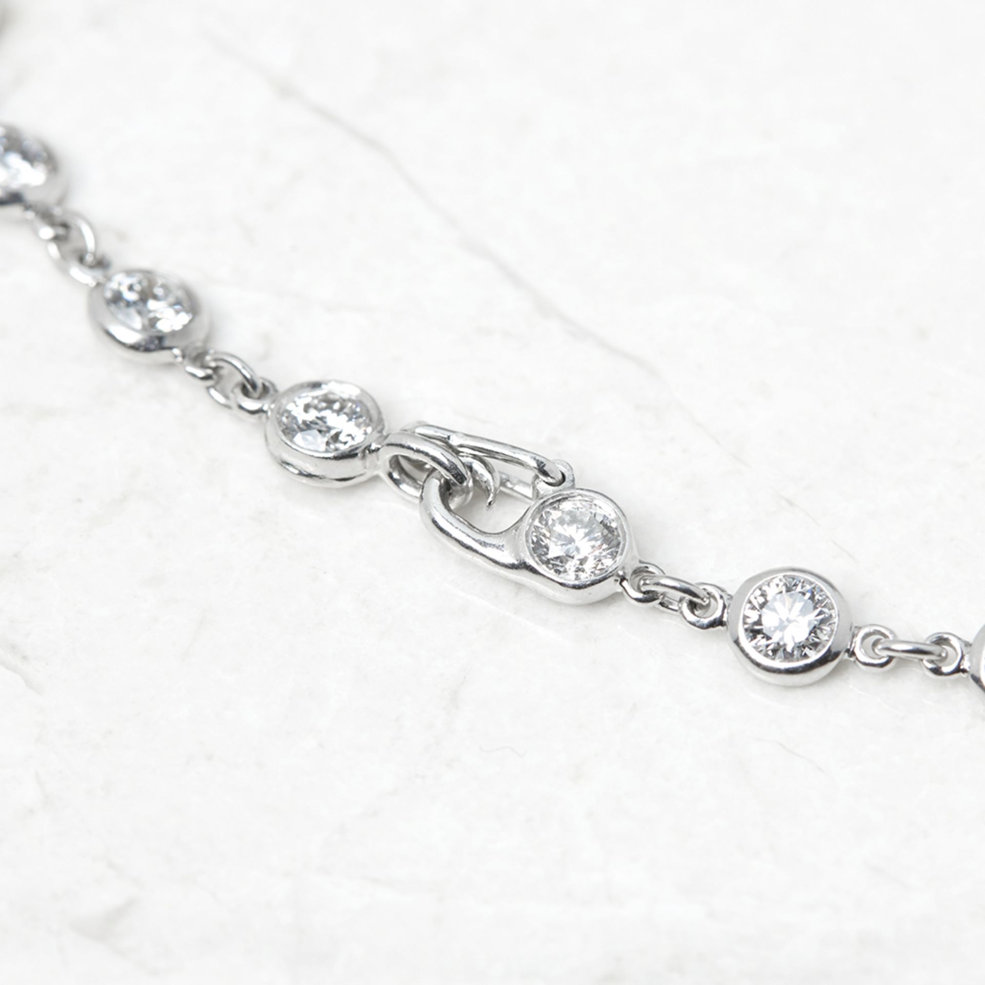 Tiffany & Co. Platinum 2.30ct Diamonds By The Yard Bracelet - Bild 4 aus 7