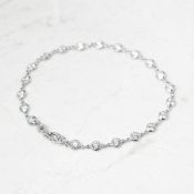 Tiffany & Co. Platinum 2.30ct Diamonds By The Yard Bracelet