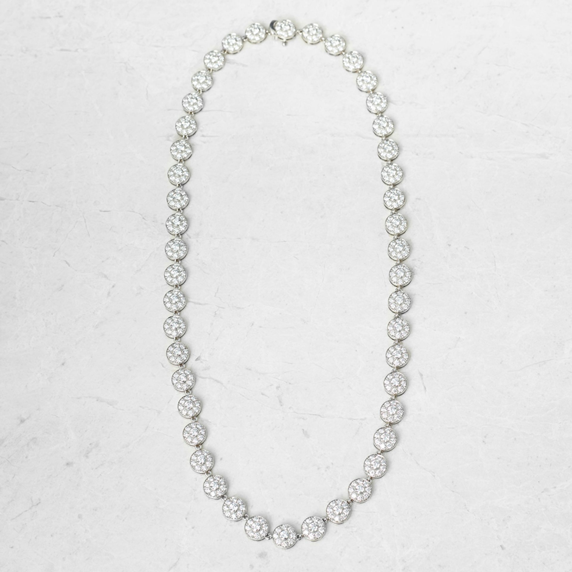 Tiffany & Co. Platinum Diamond Circlet Necklace - Bild 6 aus 7