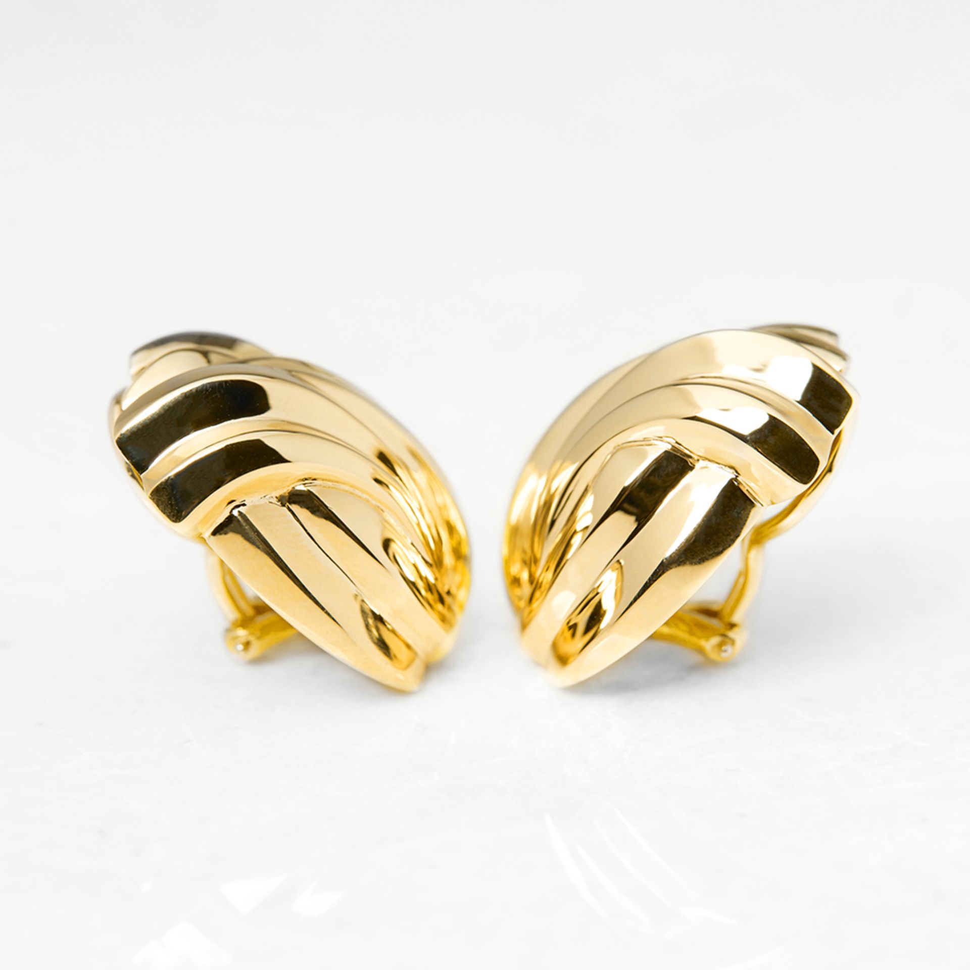 Tiffany & Co. 18k Yellow Gold Ear Clips - Image 2 of 8