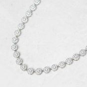 Tiffany & Co. Platinum Diamond Circlet Necklace