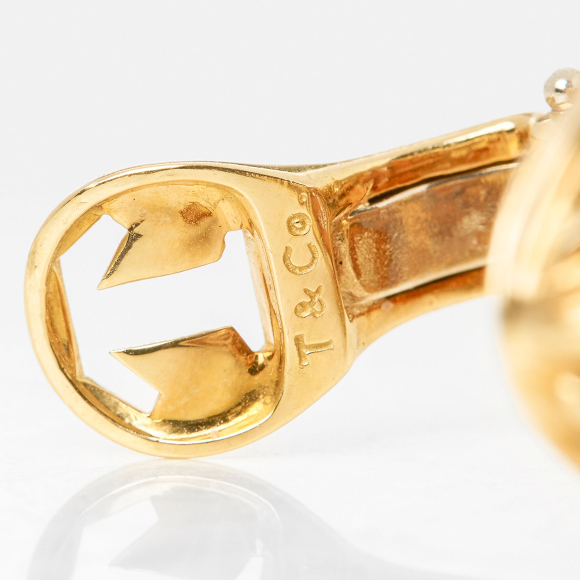 Tiffany & Co. 18k Yellow Gold Diamond Five Strand Earrings - Bild 8 aus 8